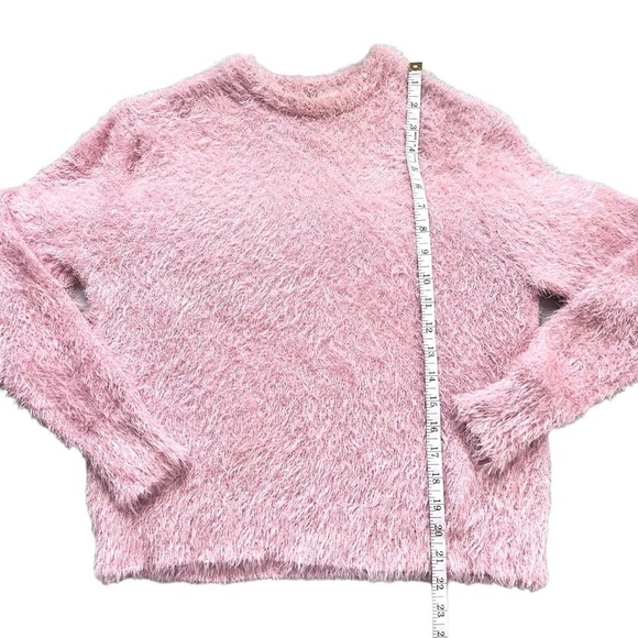 H&M Warm Fuzzy Stretchy Pink Sweater Size Small - Picture 5 of 7